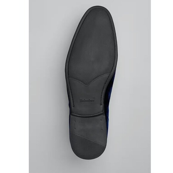 Belvedere Paolo Navy Velvet Slip-On Formal Loafers  8.5 D- Width